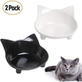thumbnail image 1 of 2 cuencos para gatos, cuencos antideslizantes para comida para gatos, cuenco para mascotas, cuenco de agua poco profundo para aliviar el estrés de la fatiga, cuenco para perros y gatos, cuen, 1 of 5