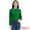 Deep Green, variant on DARING DIVA Women's Peter Pan Collar Ruffle Long Sleeve Shirt M Pink