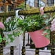 thumbnail image 2 of 5 piezas de metal cubo flor colgante maceta balcón jardín macetas planta flor titulares (colores mezclados), 2 of 5