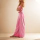 thumbnail image 4 of Pantalones Conjunto Mujeres 2 Piezas Outfits Dressy Raya Impresa sin Mangas Tube Top, Bolsillos de Piernas Anchas, 4 of 9