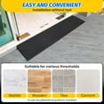 thumbnail image 4 of 1.2" Rise Threshold Ramp for Doorways, 33069 Lbs Load Capacity, Anti-Slip Wheelchair Ramp Portable Wheelchair Ramp Adjustable & Cuttable for Doorways, Curb, Sweeper, Power Scooters, 4 of 9