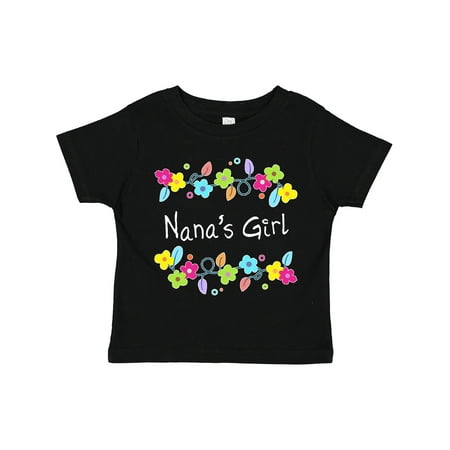 

Inktastic Nanas Girl- Bright Flowers Gift Toddler Toddler Girl T-Shirt