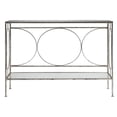 thumbnail image 4 of Uttermost Luano Metal and Glass Console Table in Antique Silver, 4 of 10