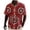 A1#-Red, variant on Men African Dashiki Print Short Sleeve Shirt - Casual Button Down Top, Summer Beach Holiday Tee(Red-M)