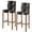 Black Brown, variant on Halloween Bar Stool Cover Set of 2, Orange Pumpkin Funny Ghost Black Cat Purple Stretch Bar Chair Cover, Removable Washable Pub Counter Stool Chair Slipcover for Kitchen Dining Room Pub Cafe