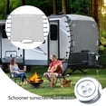thumbnail image 4 of Housse de Remorque de Voyage RV, 4 Couches Housse de Camping RV avec 7 Fixations Réglables et Sangles Étanches Lumières LED Déchirables, Coupe-Vent, 4 of 8