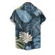 thumbnail image 4 of Blusa y camisa de manga corta con cuello vuelto para hombre, estilo casual, con cuello estampado, manga corta, botones, moda, cárdigan con bolsillo, blusa de poliéster para hombre, 4 of 4