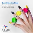 thumbnail image 5 of Rolio - Fluorescent Neon Powder - 12 Jars of Pigment for Paint, Dye, Soap Making, Nail Polish, Epoxy Resin, Candle Making, Bath Bombs, Slime (3g), 5 of 6