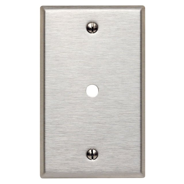 Soporte de caja de acero inoxidable Leviton de 1 elemento para placa de pared