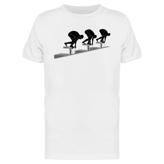 Swimmer Athletes T-Shirt Men -Image by Shutterstock, Male Small