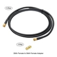 thumbnail image 3 of RG58 Coaxial Cables SMA Male To SMA Male With Adapter Low Loss RF Coaxial Cables 4.9FT Black 1Pcs, 3 of 5