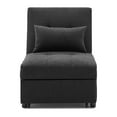 thumbnail image 6 of Onbeam Convertible Single Bed Sofa Chair 4 in 1 Multi-Function Folding Ottoman Sleeper Sofa Bed Couch and Chaise Lounge for&nbsp;Living Room- Black, 6 of 8