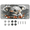Multicolor 1, variant on ADECORIVY Cute Shark License Plate, Aluminum Decorative Novelty Vanity Tag with 4 Holes, Front Plate for Men Women Car Tag Accessories, 6 x 12 inch