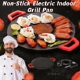 thumbnail image 6 of XIPYYKM Electric Korean BBQ Grill, 16" Indoor Smokeless Griddle, Portable Comal for Tortillas/Pancakes/Steaks, Non-Stick, Adjustable Temp, 6 of 9