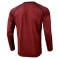 thumbnail image 4 of Awdenio Spring Winter Sweatshirts for Men, Men's Contrast Color Slim Long Sleeve Standing Neck Button Pocket Casual Sports T-shirt Blouse, Size M-2XL, 4 of 7