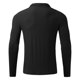 thumbnail image 4 of Mens Long Sleeve Stand-Up High Collar Shirt Slim Fit Knit Zip T Shirt Tops Tee, 4 of 8