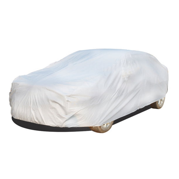 EeaseMX Protector solar de verano para coche, a prueba de polvo, ropa para coche, funda para coche - Talla L (plateada)