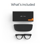 Oakley Meta HSTN, Black, Clear Lenses | Smart AI Glasses, Camera, Audio, Video Recording