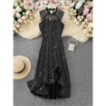 thumbnail image 3 of Women's Summer Bodycon Midi Dress Ruffle Hem Sleeveless Party Cocktail Dress, 3 of 8