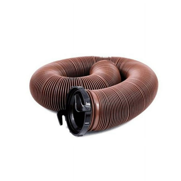 Valterra  EZ Flush Drain Hose with Hose Adapter - White 10ft