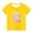 Yellow, variant on MeetoTime Kids Short Sleeve Tops Easter Printed Crewneck Casual Funny Graphic T-shirt for Boys Girls Summer Clothes 3-14 Years