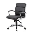 thumbnail image 1 of Boss Office CaressoftPlus Executive Mid-Back Chair in Black, 1 of 6