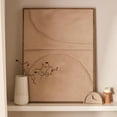 thumbnail image 2 of Bouclair Beige Table Clock, 2 of 7