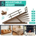 thumbnail image 2 of BRONKIGE Dog Ramp, 5 Level Adjustable Height Folding Pet Ramp for Bed, Couch,SUV-High Traction, Portable Paw Ramps for Small & Large Old Dogs & Cats,62.9" Long,Up to 32"Height, 2 of 7