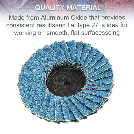 

10 Pcs 50mm Flap Disc Quick Change Grinding Wheels for Rust Removal polishing grinding 120 Grit