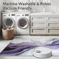 thumbnail image 5 of ODIKA 5'x7' Machine Washable Non-Slip Area Rug, Mystic Marble Swirling Purple and Grey Veined Design High Traffic Rug, Purple, 104674, 5 of 7