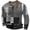 AB154 Grey, variant on Bjutir Retro T Shirts For Men Long Sleeve Color Block Muscle Shirts Comfortable Gym Tops Size S-Xxxl Blue
