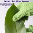 thumbnail image 3 of (01710) Microfiber Dusting Gloves for Plants – Gentle Leaf Shine & Cleaner for Houseplants, Reusable Indoor Plant Care Accessories, Durable and Washable Dusting Mitts, Universal Fit, Green, 3 of 4