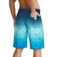 thumbnail image 3 of Brythos Men's Board Shorts,Quick-Drying Elastic Waist Beach Shorts,Drawstring Board Shorts Breathable Beachwear,Blue,XL, 3 of 5