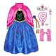 thumbnail image 3 of Disfraz de Elsa, reina de las nieves de Disney para niñas, vestido de Elsa, traje de cosplay de Frozen, disfraz de princesa de las nieves, traje de fiesta de cumpleaños de Halloween, 3 of 5