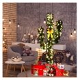 5ft PreLit Cactus Pine Artificial Christmas Tree, PreStrung Warm