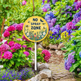 thumbnail image 5 of Eveokoki No Spray Zone Sign with Stake Metal Yard Sign Garden Aluminum Signs Outdoor for Lawn Yard Garden Decor, Easy to Install 9.2In x 9.2In, 5 of 6