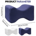 thumbnail image 3 of Knee Pillow for Side Sleepers, Leg Pillow for Sciatica, Back, Hips, Knees, Joints Pain Relief,Pillows for Between Legs While Sleeping Spine Alignment Support & Relieves Pressure(Black), 3 of 8