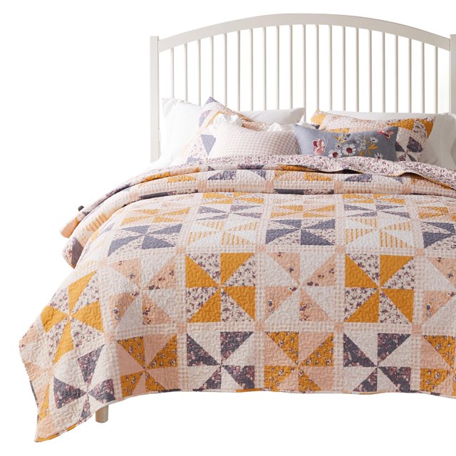 Juego de ropa de cama Benzara Jey XL, funda de almohada doble, 173 x 223 cm