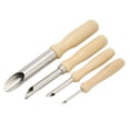 thumbnail image 1 of Octpeak Sculpture Hole Cutter,4PCS Clay Hole Cutters Round Stainless Steel Pottery Hole Cutter Ergonomic Sculpture Hole Cutter With Log Handle For Clay,Pottery Hole Punch Tool, 1 of 8