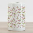 thumbnail image 2 of Shabby Flora Ceramic Toothbrush Holder, Nature Blossoms Buds Flowers Lavenders Florals Leaves Ivy Art, Decorative Versatile Countertop for Bathroom, 4.5" X 2.7", Pink White and Green, by Ambesonne, 2 of 4