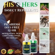 Zone Protects Picaridin Insect Repellent; His and Hers Pack; One Scented and One Unscented Picaridin Insect Repellent; Repels Ticks, Mosquitoes, Flies, No-Seeums, Chiggers and Gnats