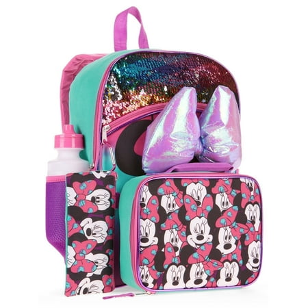 Chase Backpack - 5pc Set Minnie Mouse 16