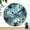 Blue, variant on Orange Dahlia Flower Wall Clock Silent Non Ticking Wooden Wall Clocks Battery Operated 10 Inch Round Wall Decor for Bathroom Kitchen Bedroom