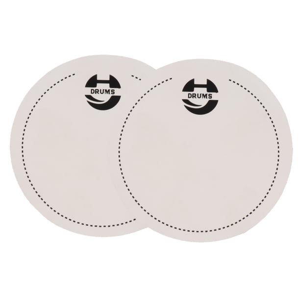 2 Protectores De Parche De Bombo Blanco Para Piezas De Instrumentos De Percusión Sunnimix Parche para bajo