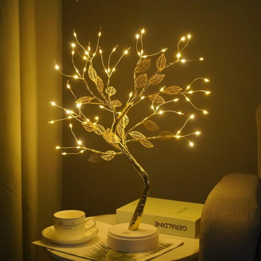Zerofeel LED Desk Tree Lamp, Desk Table Decor 108/36 LED Head Lights