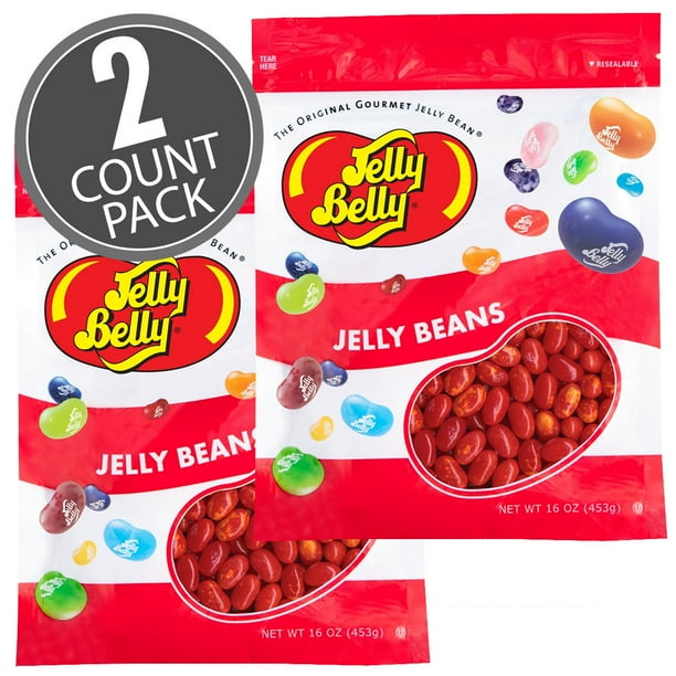 JELLY BELLY Sizzling Cinnamon Jelly Beans, 16 oz (1 lb), 2 Pack