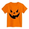 thumbnail image 4 of UngA Halloween Shirts for Boys Funny Pumpkin Ghost Short Sleeve Tee Shirt Kids Cute Print Top Halloween T Shirts Boys Orange,7-8 Years, 4 of 4