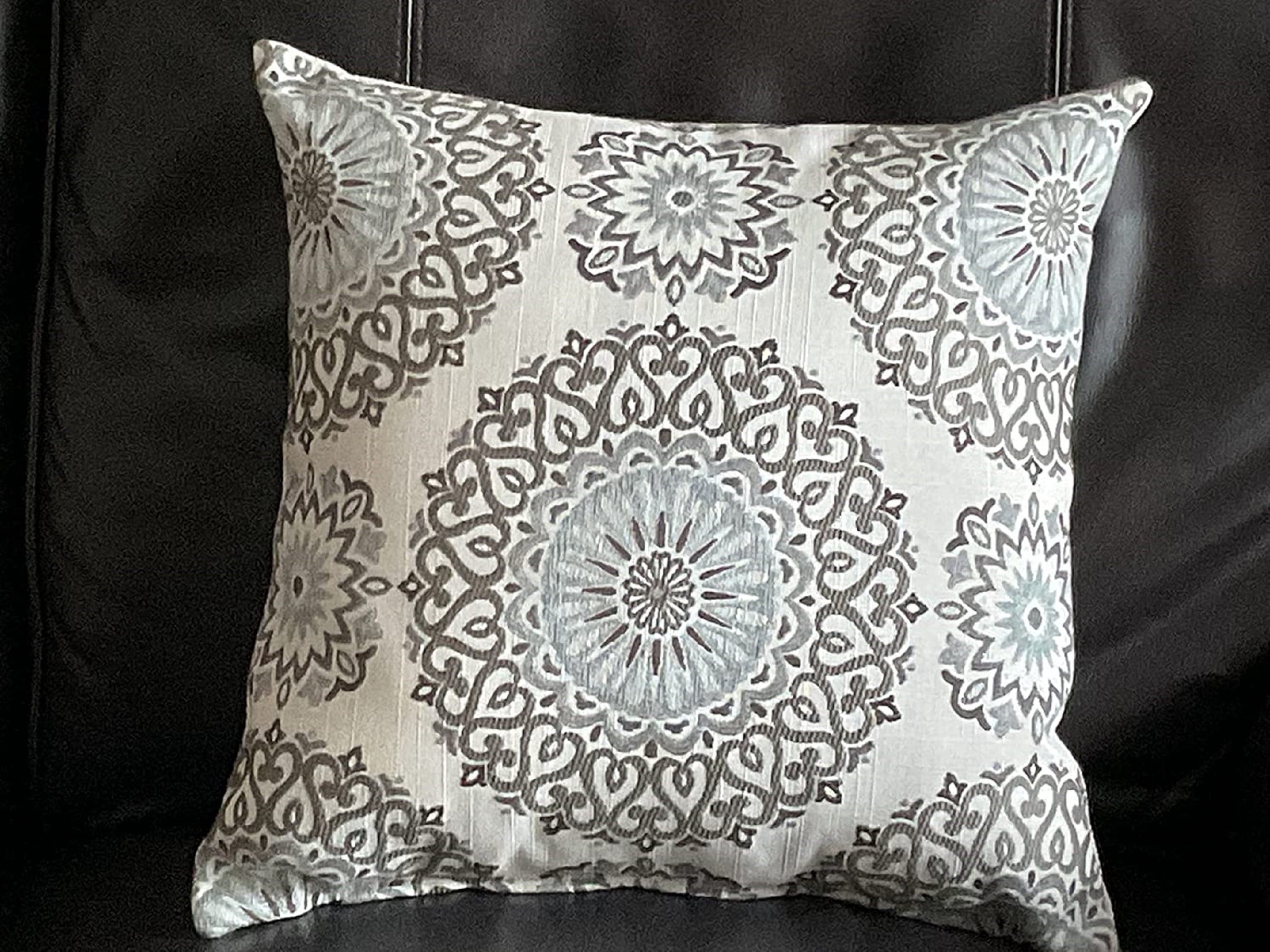 Headrest cover for furniture slipcovers headrest cover for recliner furniture protectors Home sofas loveseats theater chairs office chairs recliners RV's Housewarming gifts Blue Medallion