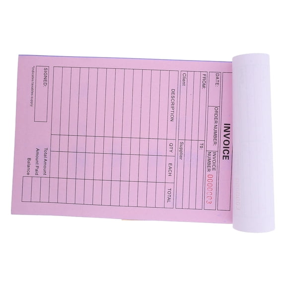 LOLIPPYY Business Invoice Book for Record Keeping and Purchase Tracking Portable Design