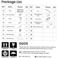 thumbnail image 3 of JERFIT 60x66 Inch Black Frameless Sliding Shower Door, 3/8" Tempered Glass with 304 Stainless Steel Hardware, Leak-Proof Bathroom Enclosure, 3 of 10